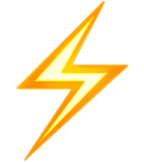 icon with lightning